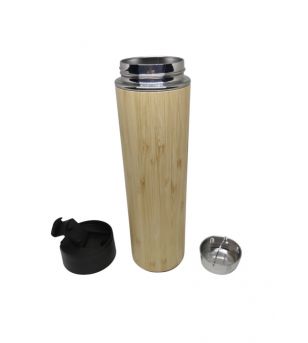 Thermos Bambou Lavable à la main 23 x 7 cm 450 ml