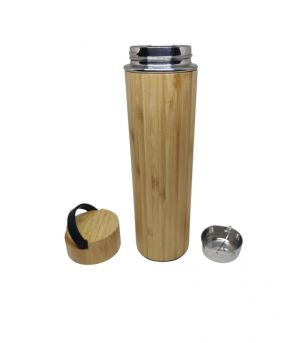 Thermos Bambou Lavable à la main 23 x 7 cm 450 ml