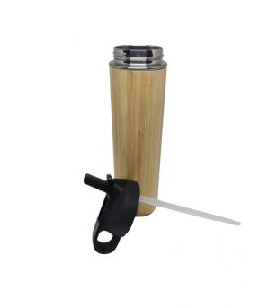 Thermos Bambou Lavable à la main 23 x 7 cm 450 ml