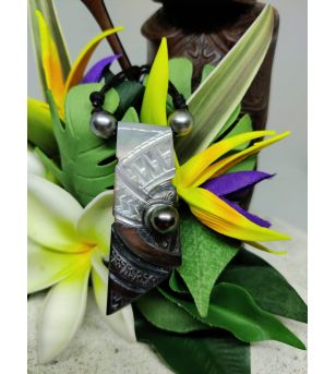 Bijoux Perle Nacre Tahiti Taille 5.5 x 2.5 cm
