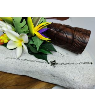 Bracelet Réglable Perle Tahiti Fleur