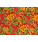 Tissu au Mètre Jungle Frangipani Orange 65% Polyester - 35% Cotton Largeur 110 cm
