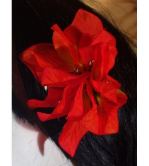 Fleur D'oreille Bougainvilliers Rouge 6cm