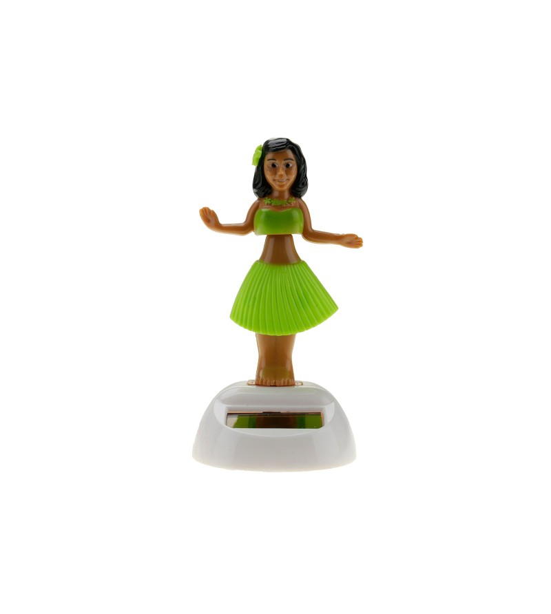 Miniature Dashboard Doll Solaire Verte Plastique - 10X4.5