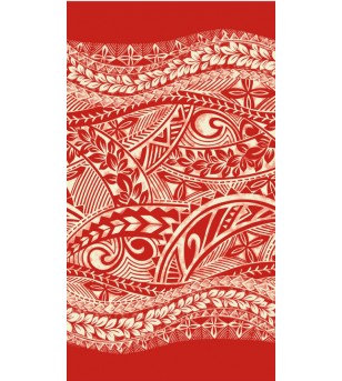 Tissu au Mètre Tatoo Red White 65% Polyester - 35% Cotton Largeur 110 cm