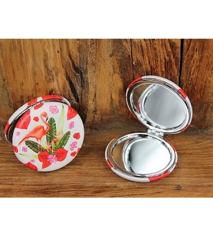 Miroir de Poche Rond  7.3x2 cm