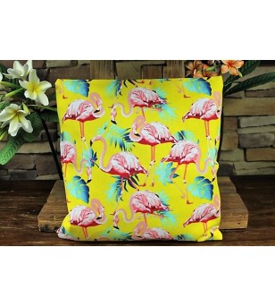 Housse Coussin Imprimé Une Face Coton/Lin 45*45