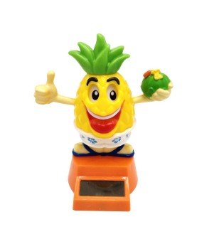 Pineapple Dashboard Doll Solaire Plastique - Taille  10x10x12