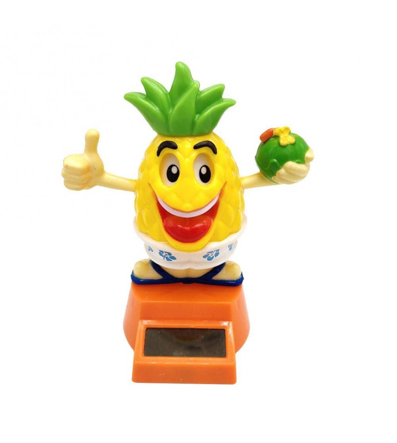 Pineapple Dashboard Doll Solaire Plastique - Taille  10x10x12