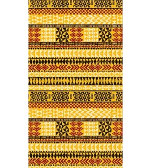 Tissu au Mètre Maori Island Yellow  65% Polyester - 35% Cotton Largeur 110 cm