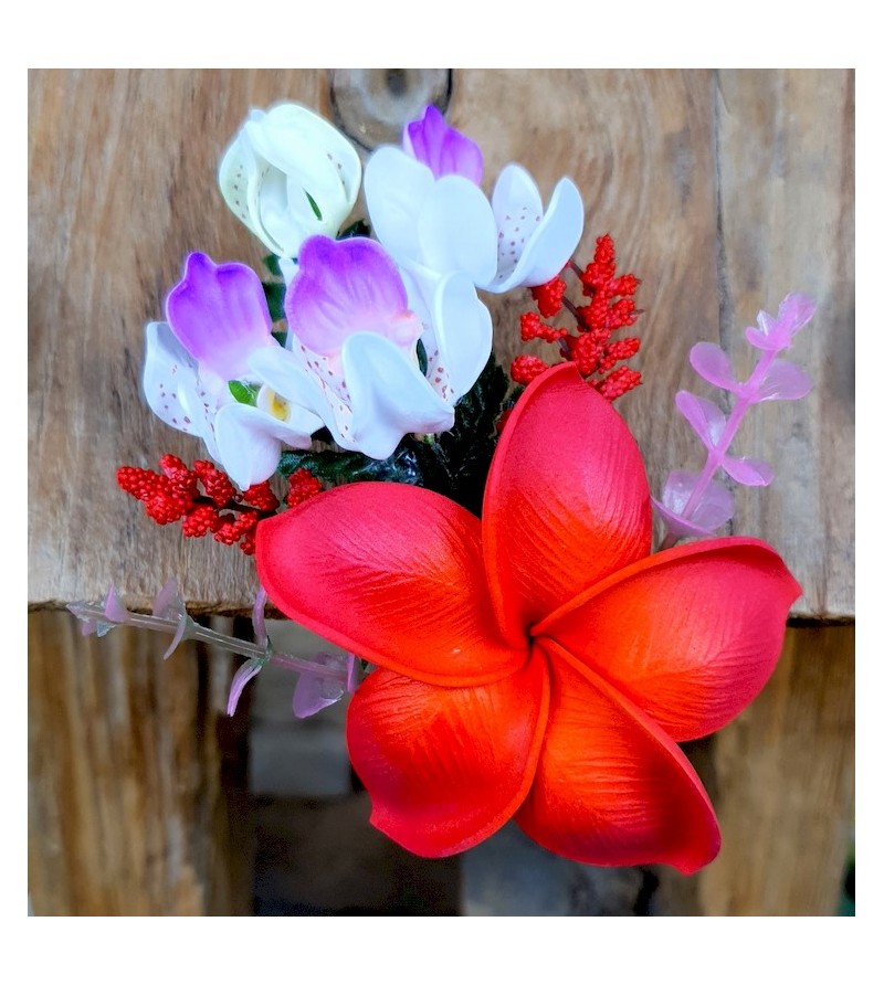 Barrette Fleurs Frangipanier