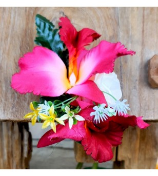 Barrette Fleurs Orchidées