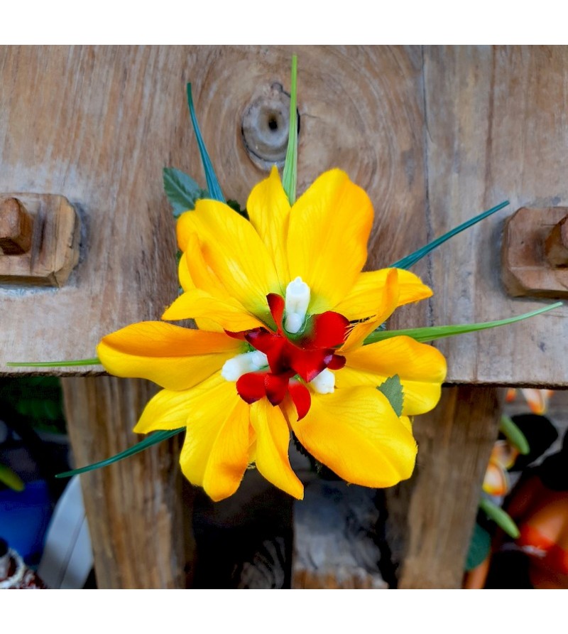 Barrette Fleurs Orchidées