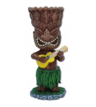 Miniature Dashboard Dolls - Hula Girl W Ukulele 10X4.5
