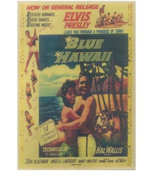 Affiche Papier Craft Hawaii, Surf, Tiki, Voyage, Vintage  42*30cm