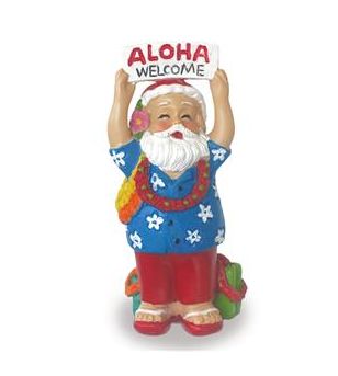 Déco Noel Aloha Santa 6.5*6.5 