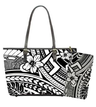 Set Sac 27x38x13 cm Portefeuille 20x11x2.5 cm Matière Simili Cuir 