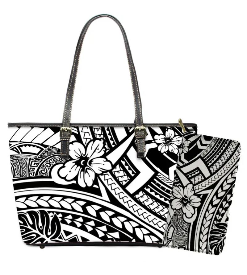 Set Sac 27x38x13 cm Portefeuille 20x11x2.5 cm Matière Simili Cuir 