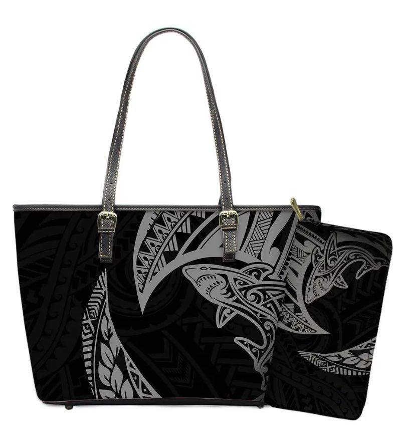 Set Sac 27x38x13 cm Portefeuille 20x11x2.5 cm Matière Simili Cuir 